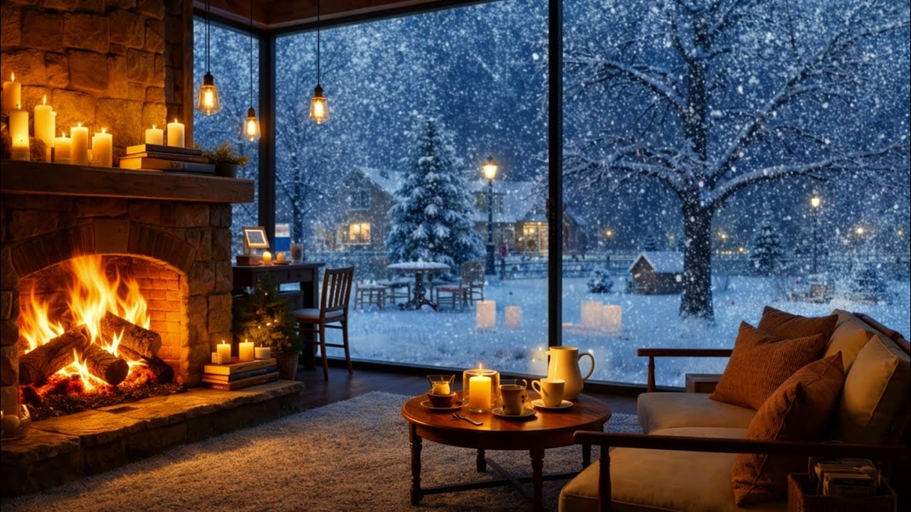 Crackling Fireplace 🔥For Deep Sleep (LİVE 7/24) Perfect ambiance for sleep and study (No music)