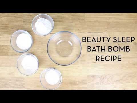 DIY Bath Bomb for Beauty Sleep