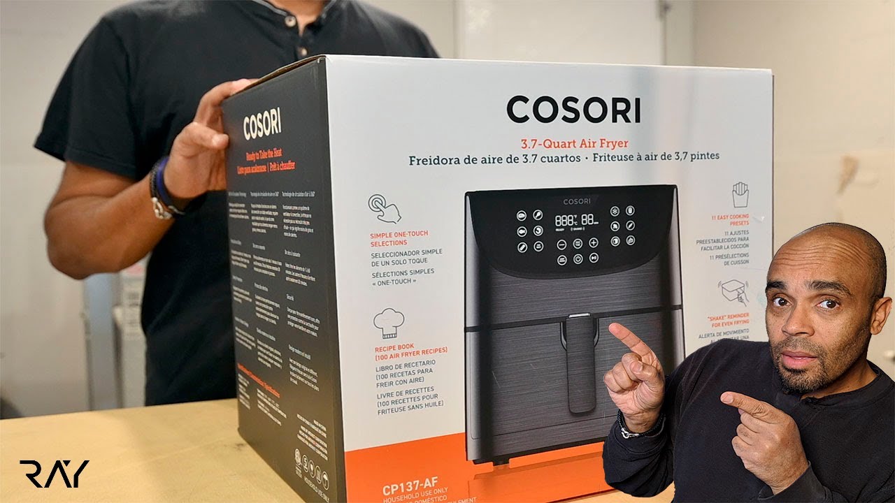 unboxing and Review of the COSORI Air Fryer, 3.7QT Electric Hot Air Fryers  Oven Oilless Cooker 