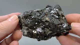 Sphalerite With Gypsum Var. Selenite From Mexico - Cabinet Size
