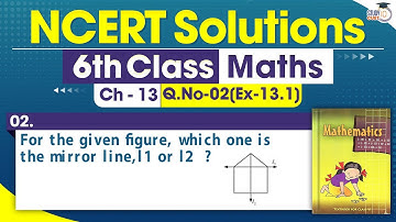 NCERT Solutions Class 6 Maths Chapter 13 Exercise 13.1 Question No.2 | Symmetry
