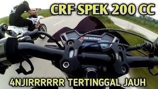 TES DRAG‼️CRF150L VS CB150R || CFR SPEK 200 CC