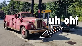 Mack B21 Goes To A Gas Station! But It Doesn't Go As Planned