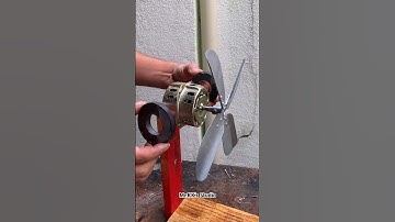 how to make a magnetic fan 💁 #technique #tricks #ideas #solutions #solution #shorts #shortsfeed #fan