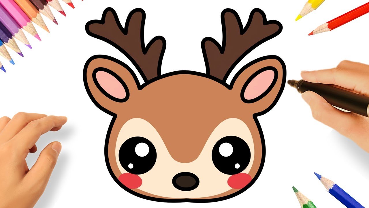 COMMENT DESSINER UN RENNE FACILEMENT 🦌 - YouTube