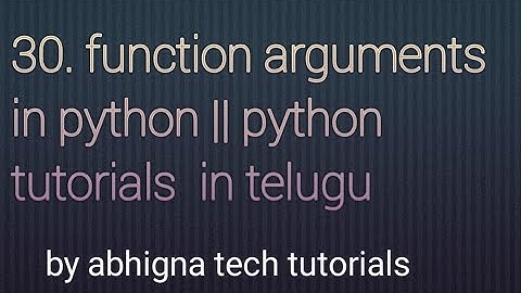 30. Function arguments in Python ||can we use call by value and call by reference in Python?
