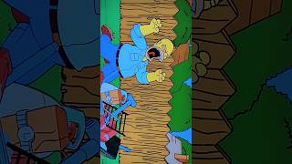 The Simpsons Homer trys to build a BBQ pit#shorts