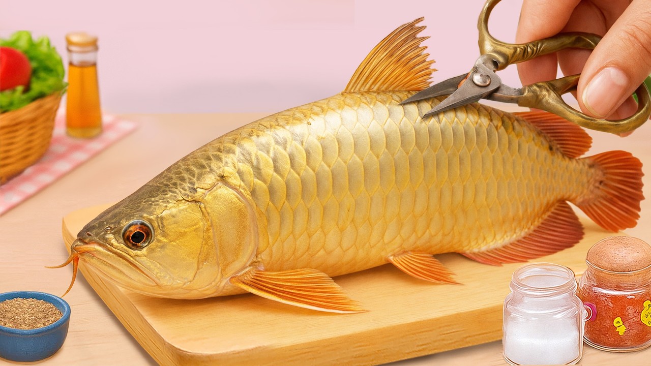 Catch and Cook Fish Tutorial 🐟 How to Make Golden Turmeric Fish with Fresh Herbs | Petite Cooking