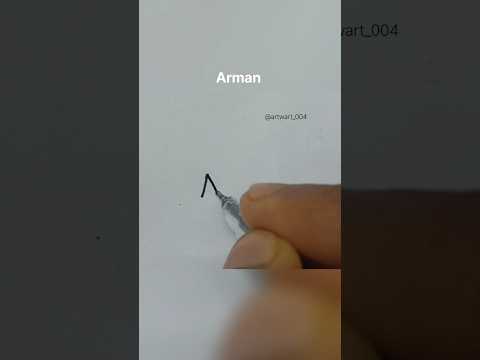 Arman name signature                              #shorts