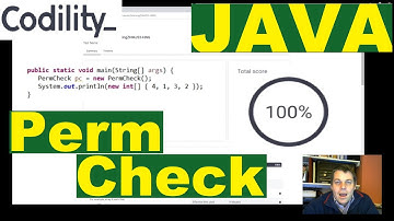 Codility PermCheck Java solution