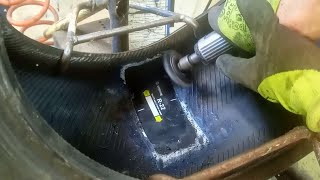 alteration of tire repair, lateral damage.