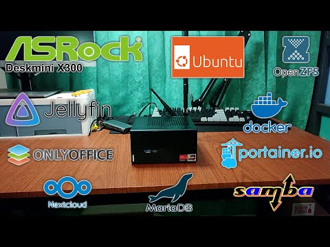 Membangun Home Server dengan Asrock Deskmini X300:  Ubuntu 22.04, ZFS, Samba, Nextcloud & Jellyfin