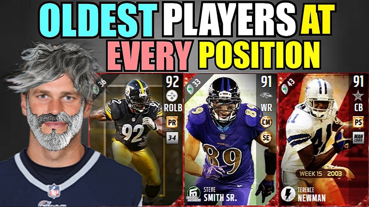 OLDEST PLAYERS AT EVERY POSITION! Madden 17 Ultimate Team Squad Builder