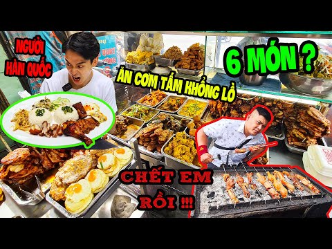Video Thử Sức Chàng Trai HÀN QUỐC Dĩa CƠM TẤM Khổng Lồ 6 Món... - youtube