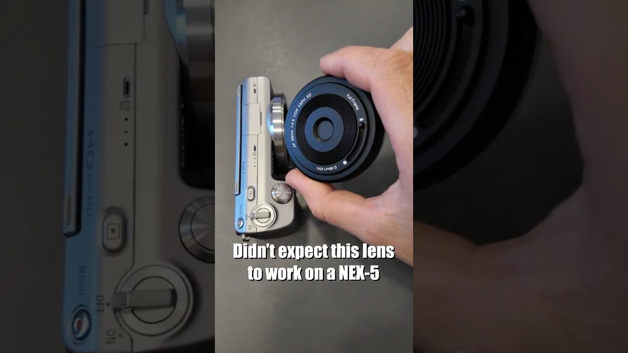 SONY NEX5 ビルトロックス28mm対応 Proof that the Viltrox 28mm f4.5 works on the NEX-5 - YouTube