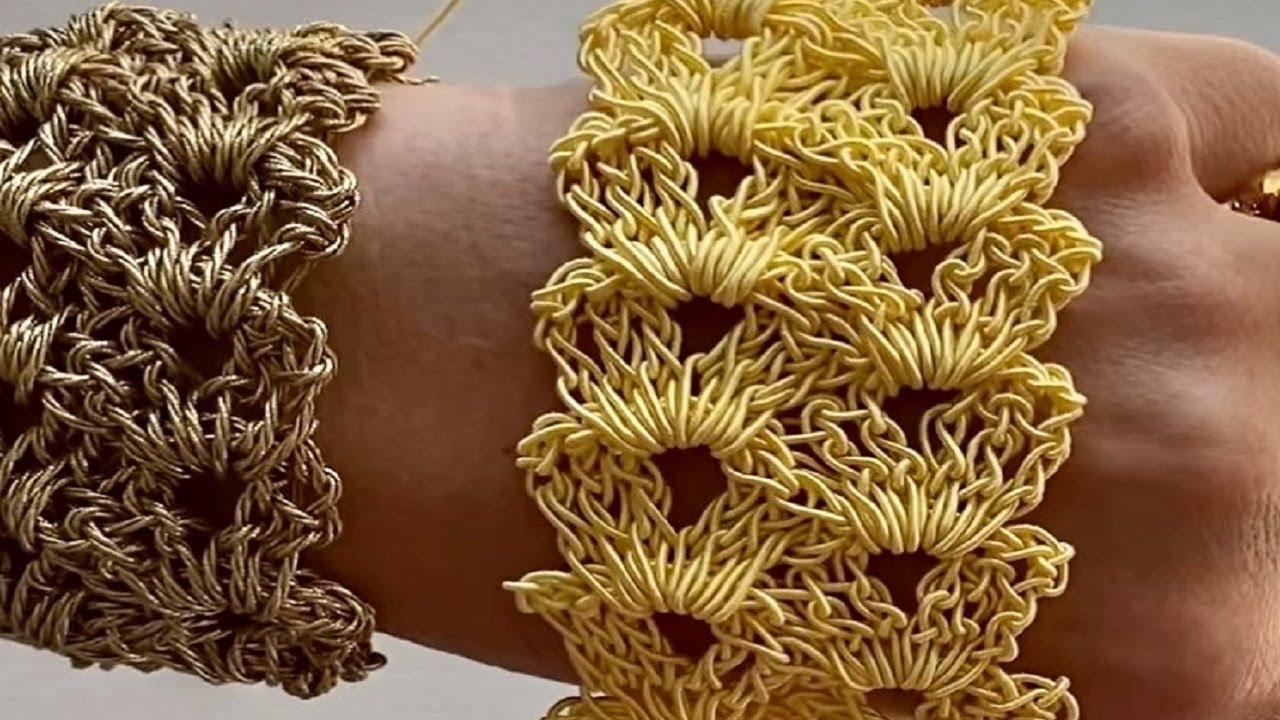 BRAZALETE CRIS A CROCHET