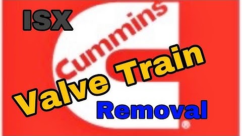 8- Cummins Single Cam ISX, Valve Train and Cam Removal.