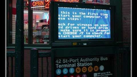 BSODs and errors in funny places