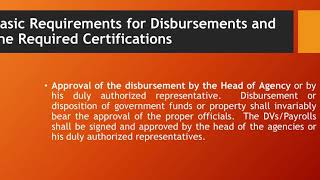 Accounting for Disbursements