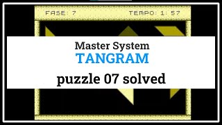 Puzzle 07 Solution - TANGRAM (Master System) - Complete Walkthrough Solution (Tangram Novice) screenshot 2