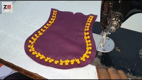 How to Attach Invisible Foam Buttons on Neck Cutting and Stitching