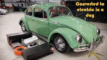VW Beetle converted to electric in a day