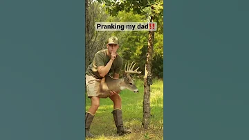 Pranking my dad! #feathersandfins #deerhunting #prank