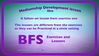 Psychic training  circle lesson one ( by Medium Sandra Bell)