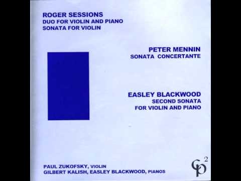 Roger Sessions - Duo for Violin and Piano - Andante moderato, tranquillo ed espressivo