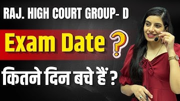 Exam Date ? Raj High Court Group D II II Learn With Rajani II