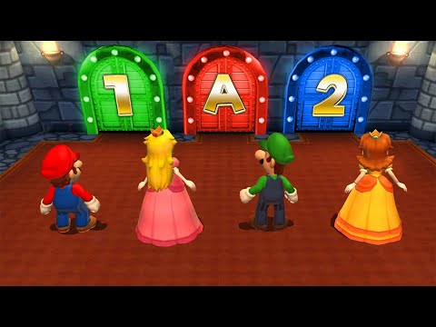 Mario Party 9 Minigames - Mario Vs Peach Vs Luigi Vs Daisy (Master Difficulty)