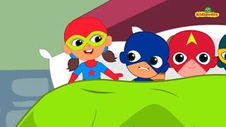 Ten In The Bed - Nursery Rhymes For Kids I Powerboy Superhero Twist I Children Kindergarten Songs