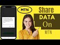How to share data on mtn  transfer data on mtn