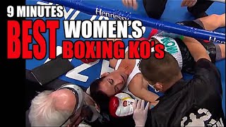 9 Minutes of Some of the Best Women's Boxing KO's Resimi