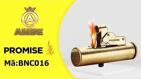 Bật lửa cối cổ xăng đá đồng khối độc lạ chất lượng Promise BNC016 - Ambe.vn