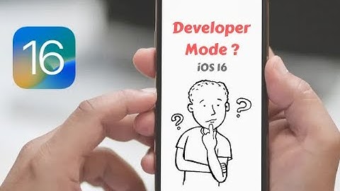 developer mod ios 17 & ios 16  دولوپر مد در