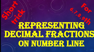 Representing decimal fractions on the number line/decimal fraction