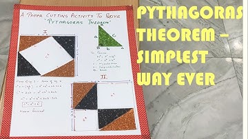 Easiest activity to understand Pythagoras Theorem.