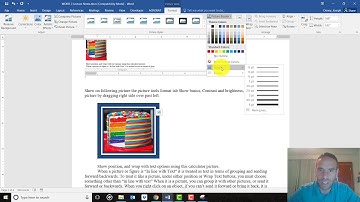 Word 2 Video - Picture Tools Format Tab