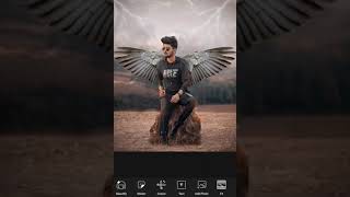 Wings photo editing tutorial in mobile step by step PicsArt Lightroom screenshot 2