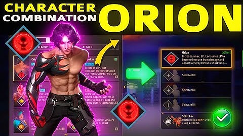 Orion Character Combination 2024 | Best character combination in Free Fire | Orion character ability