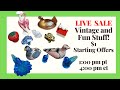 LIVE SALE - Lots of Fun and Loads of Cool Stuff!  Everything Starts at $1!