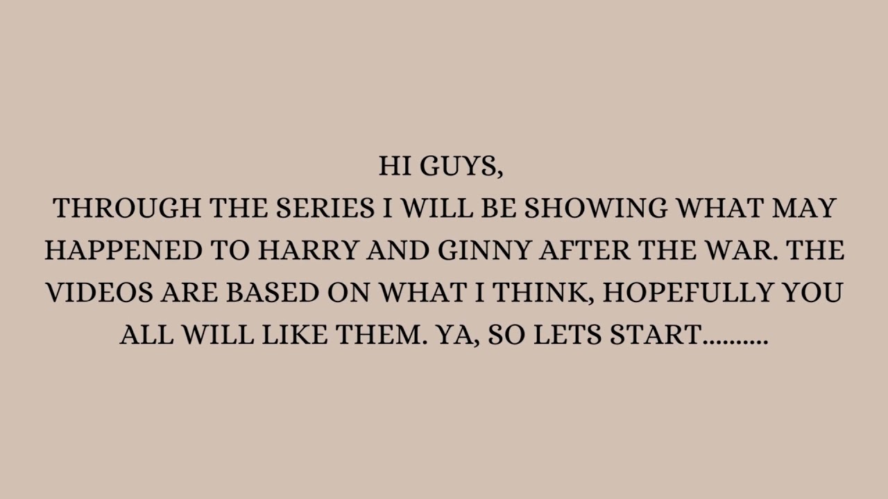 Harry Potter and Ginny Weasley Love Story After The War Series 1, Episode 4