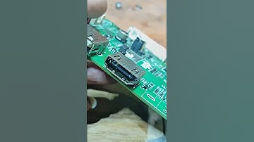 installing socket hdmi #component #pcb #replacement