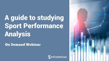 Introducing university courses in Sport Performance Analysis - what to expect! | UniTaster On Demand