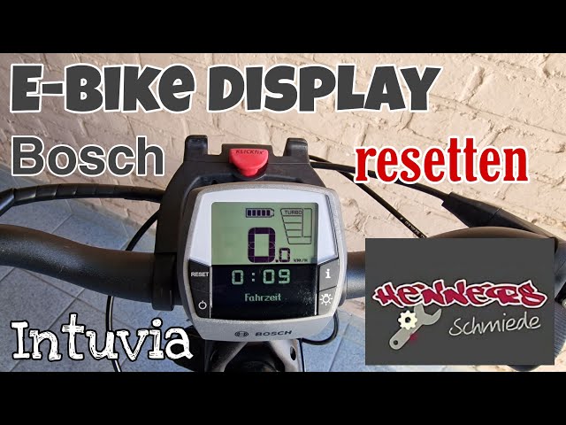 No assistance on my e-bike  . Bosch Intuvia reset. Display no longer  responds. - YouTube