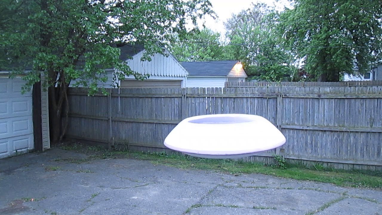 RC. Flying Saucer Outdoor Flight Test9 YouTube