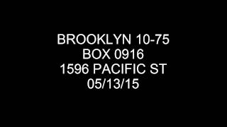 FDNY Radio: Brooklyn 10-75 Box 916 05/13/15