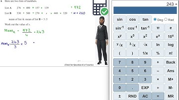 2025 June H P2 Q6) Mean + Ratios