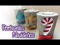 Portavelas Navideños, Christmas candle holder
